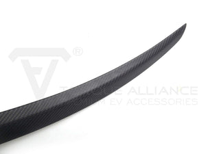 Carbon Fiber Tesla Spoiler Model Y 3 Real Carbon Fiber Spoiler Wing -  EVBASE-Premium EV&Tesla Accessories