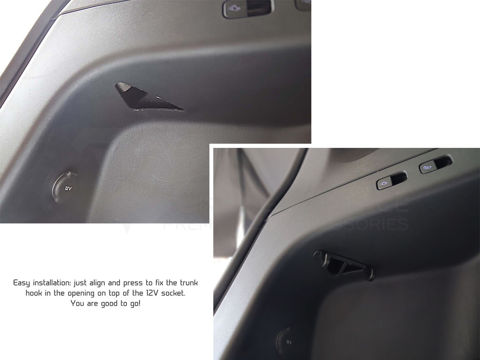 Tesla Model Y: Trunk Grocery Bag Hook, Bag Holder/Hanger - Torque Alliance