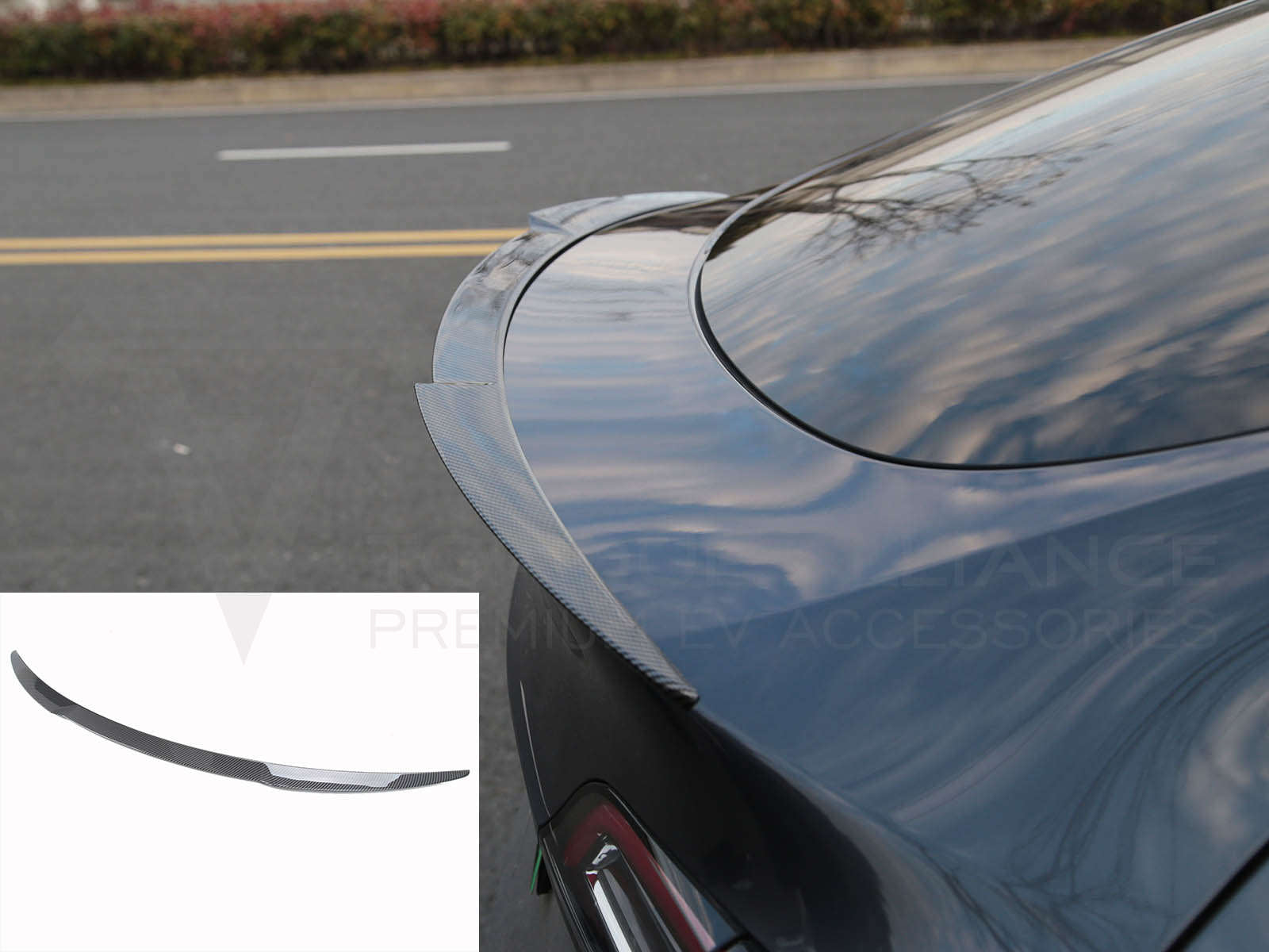 Tesla Model Y : Spoiler arrière sportif (ABS + revêtement)