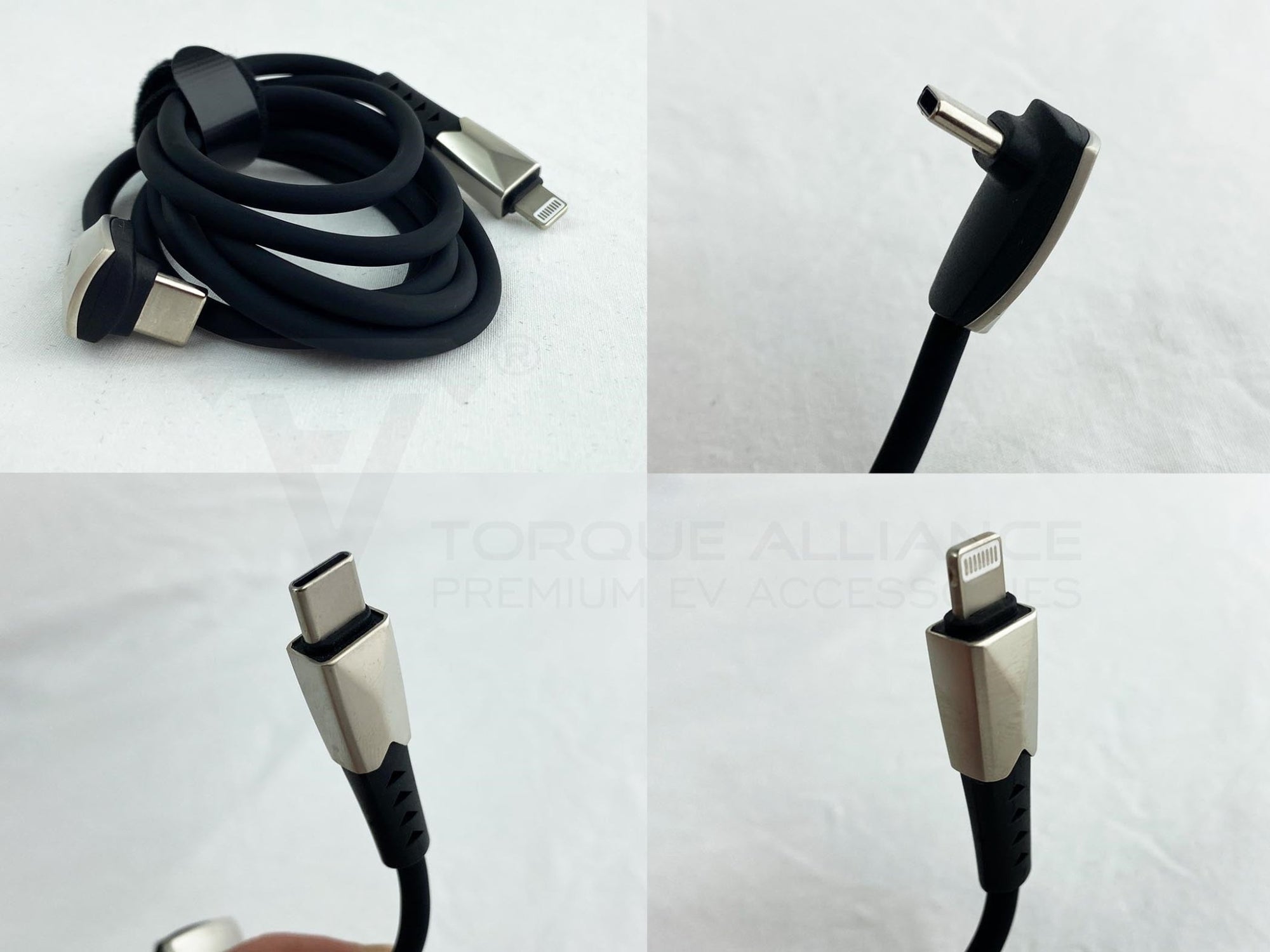Universal: 90 Degrees USB C to USB C Fast Charging Cord/Cable - Torque Alliance