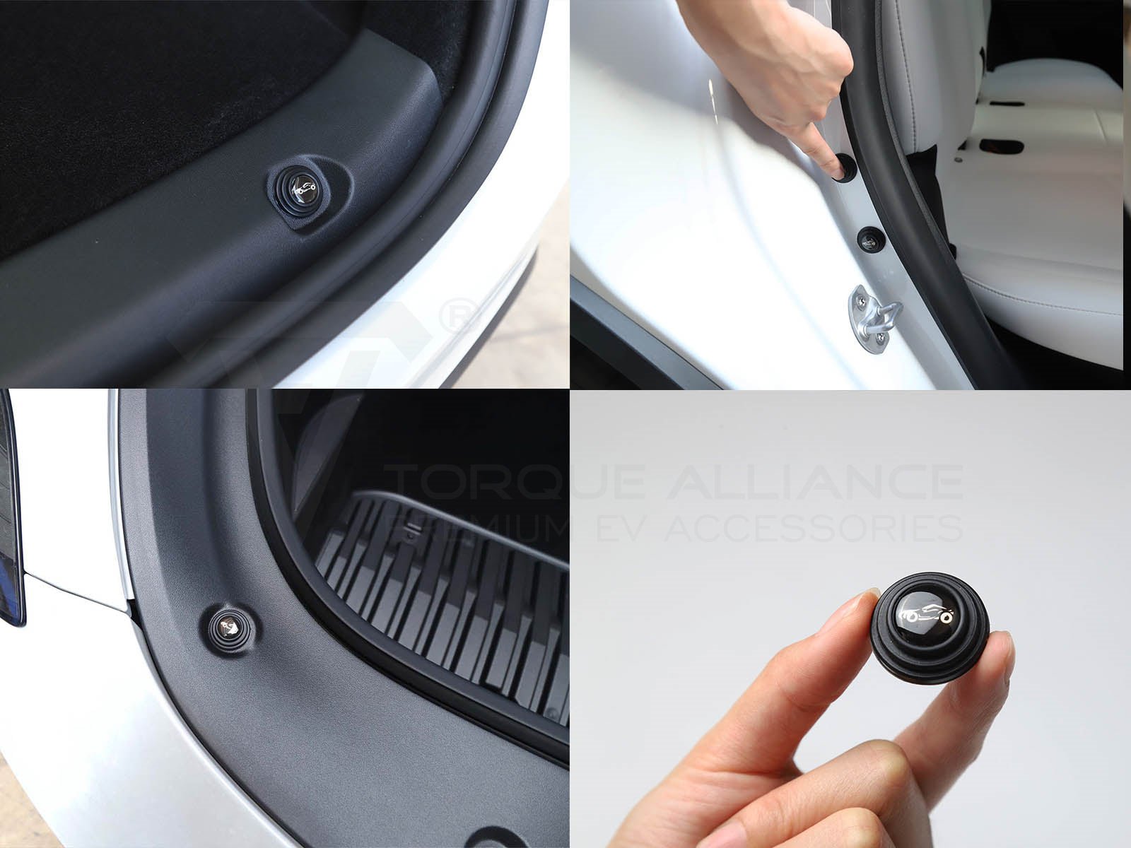 Universal: Car Door Shock-Absorbing& Silent Gasket ,Buffer Bumper Cushions (8 pcs) - Torque Alliance