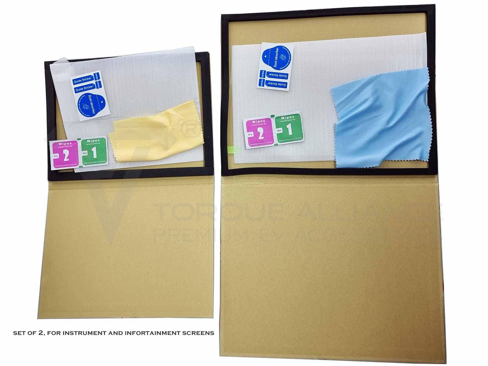 2 Pack Tempered Glass Screen Protector For Volkswagen ID4 2024-2025 - 11.3" Infotainment & Dashboard Film
