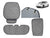 VW ID 3: Seat Cover Set, Seat Protector Set (7 pcs) - Torque Alliance